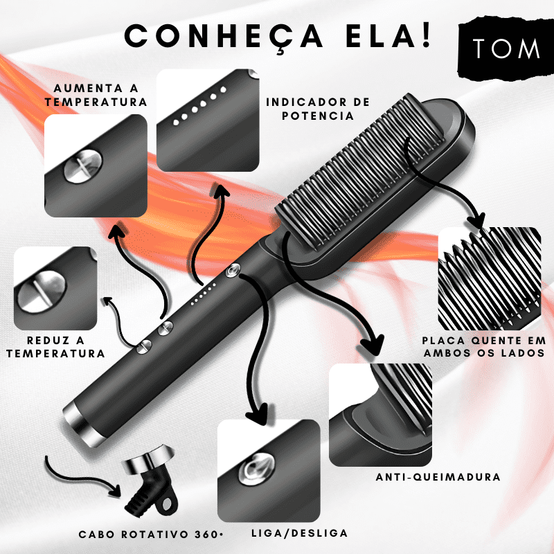 Suas mechas lisas em SEGUNDOS: Cabelos sem danos e Sem Frizz com um Só Movimento!