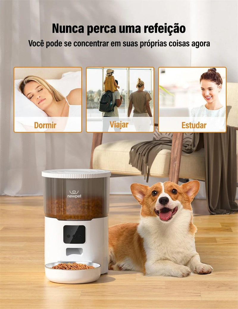 Alimentador Automático - Alimente seu pet com amor, mesmo quando você não estiver por perto.